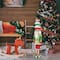 Glitzhome® 28" Pre-Lit Christmas Nutcracker Porch Décor with Timer